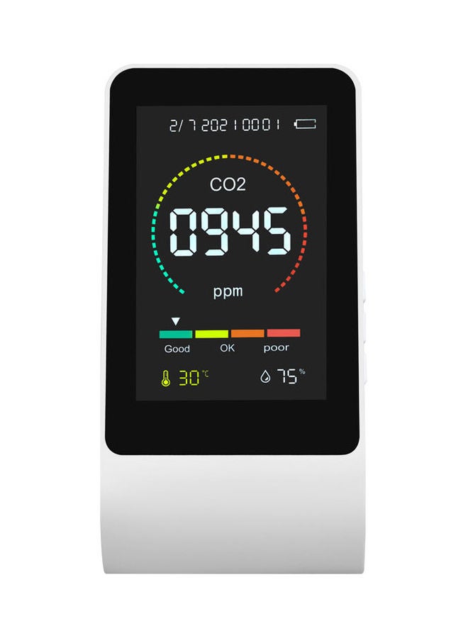 جهاز مراقبة جودة الهواء 1 في 5 أبيض/ أسود - Image 1