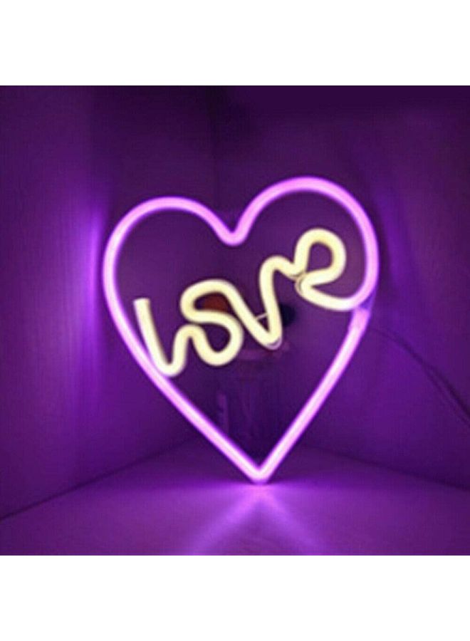 XiuWoo Neon Signs Light Purple/Yellow - Image 1