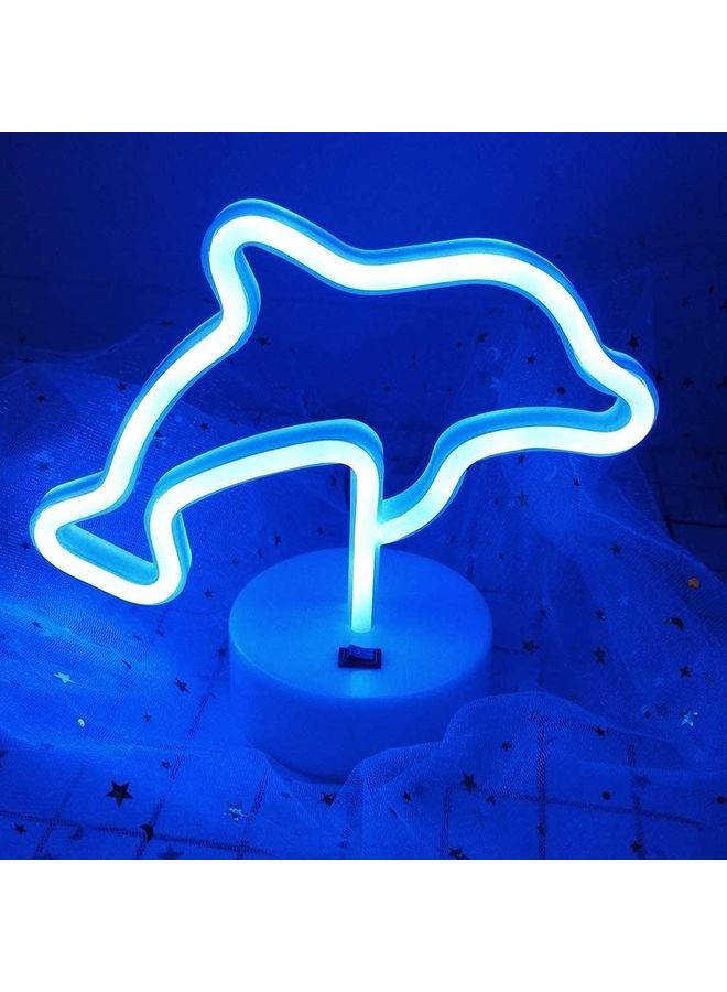 XiuWoo LED Neon Night Light Blue - Image 2