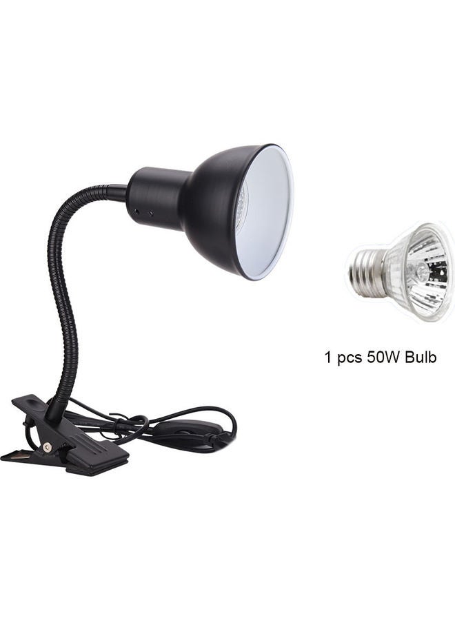 Reptile Habitat Lamp Fixture Heating Bulb Holder Black  - Image 2