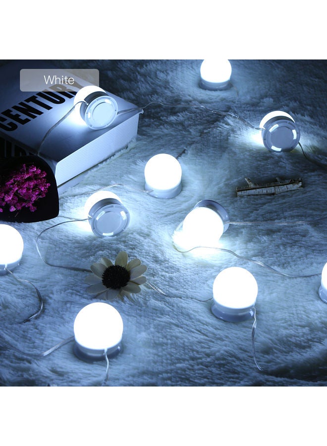 10-Piece LED Vanity Mirror Lights White - Image 2
