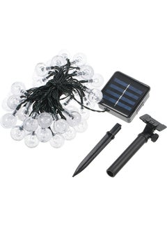 Generic LED Solar Powered Energy Ball Outdoor String Light Yellow  - Image 2