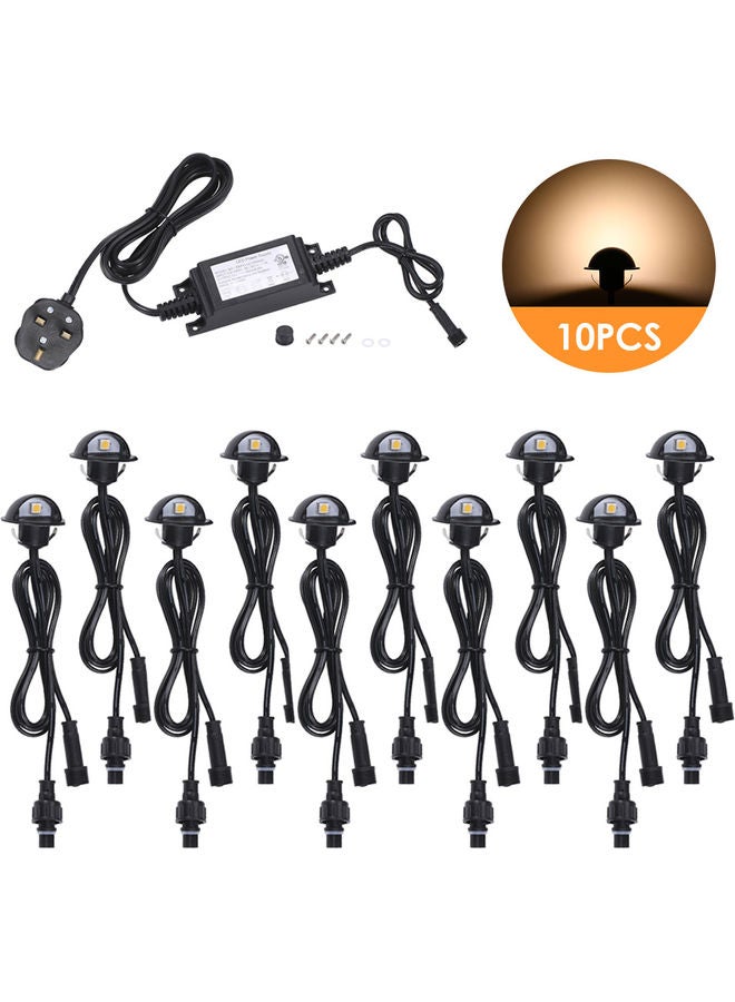 Generic 10-Piece LED Deck Light Set Black  - Image 1