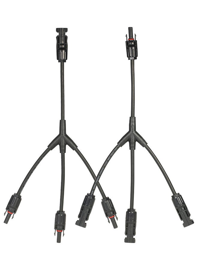 Generic Y Branch Connector Solar Panel Adaptor Black  - Image 1