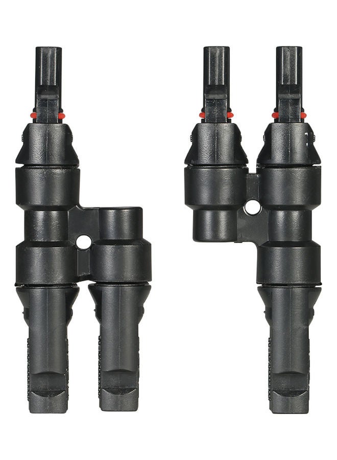 Generic 1-Pair Y Branch Solar Energy Panel Adaptor Black  - Image 1