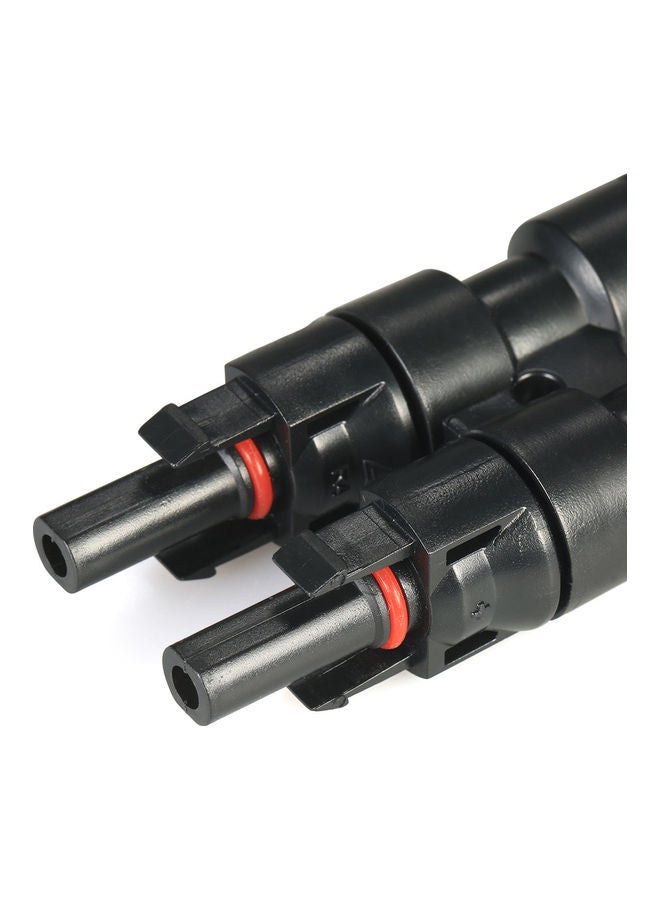 Generic 1-Pair Y Branch Solar Energy Panel Adaptor Black  - Image 4