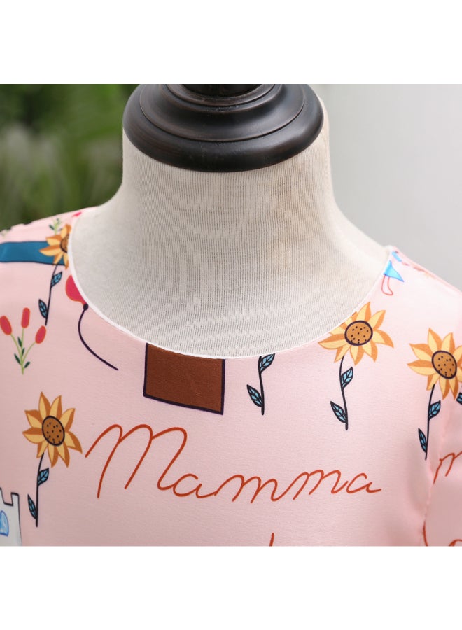 Cartoon Print Mini Dress Multicolour - Image 2