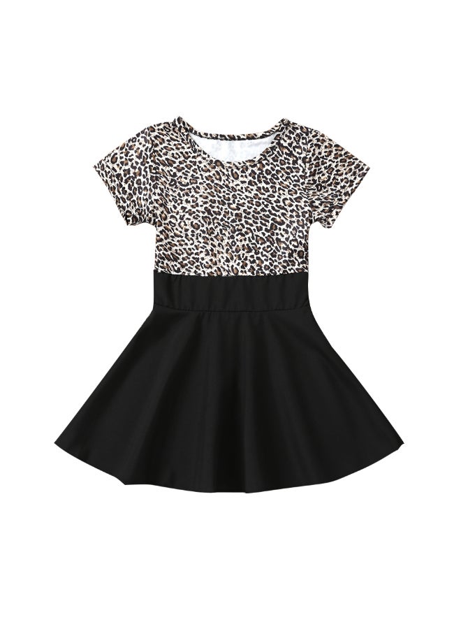 Generic - Leopard Print Pleated Dress Multicolour - Image 1
