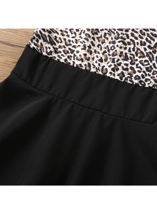 Generic - Leopard Print Pleated Dress Multicolour - Image 1