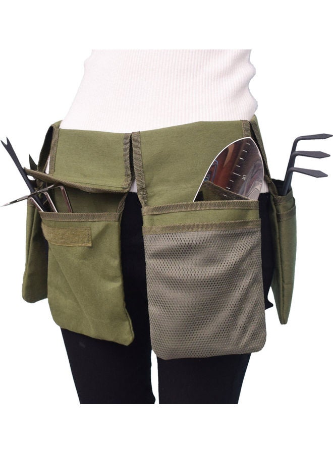 Generic Canvas Waist Tool Apron With Pocket Green  - Image 1
