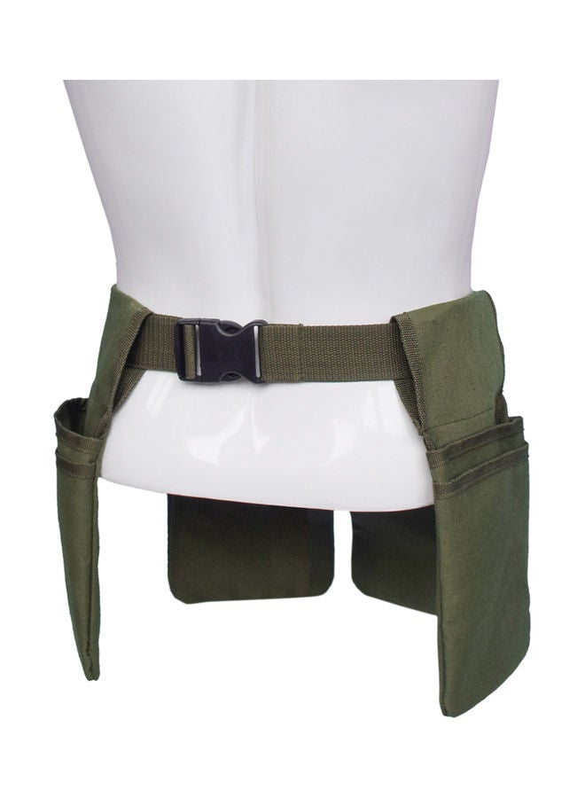 Generic Canvas Waist Tool Apron With Pocket Green  - Image 3