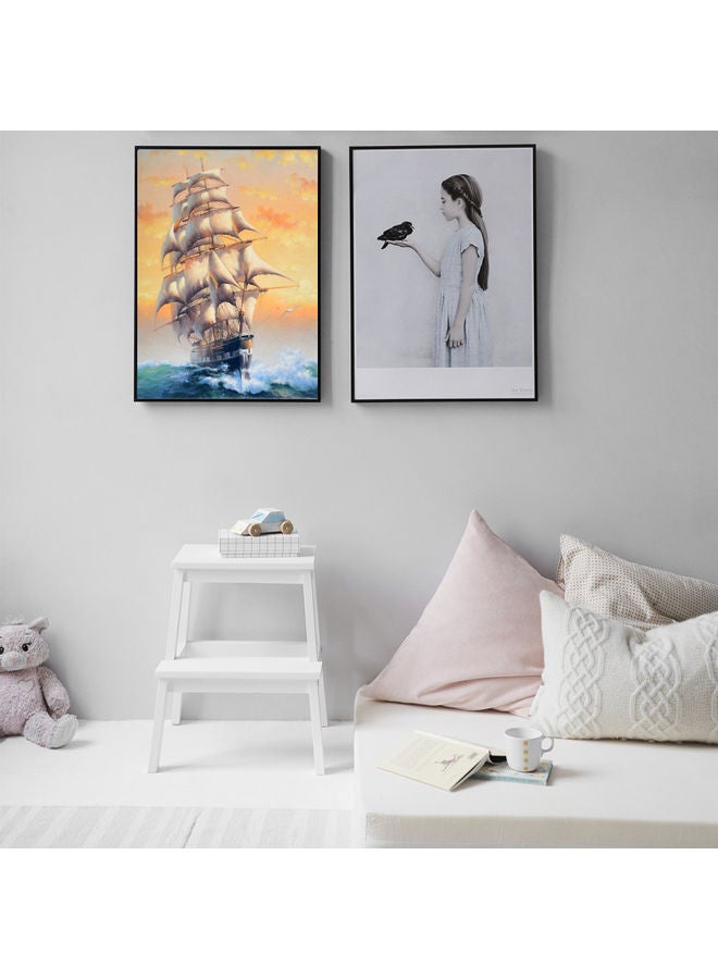 Sailboat Pattern DIY Paint By Number Oil Painting On Canvas Kit Castle Multicolour
