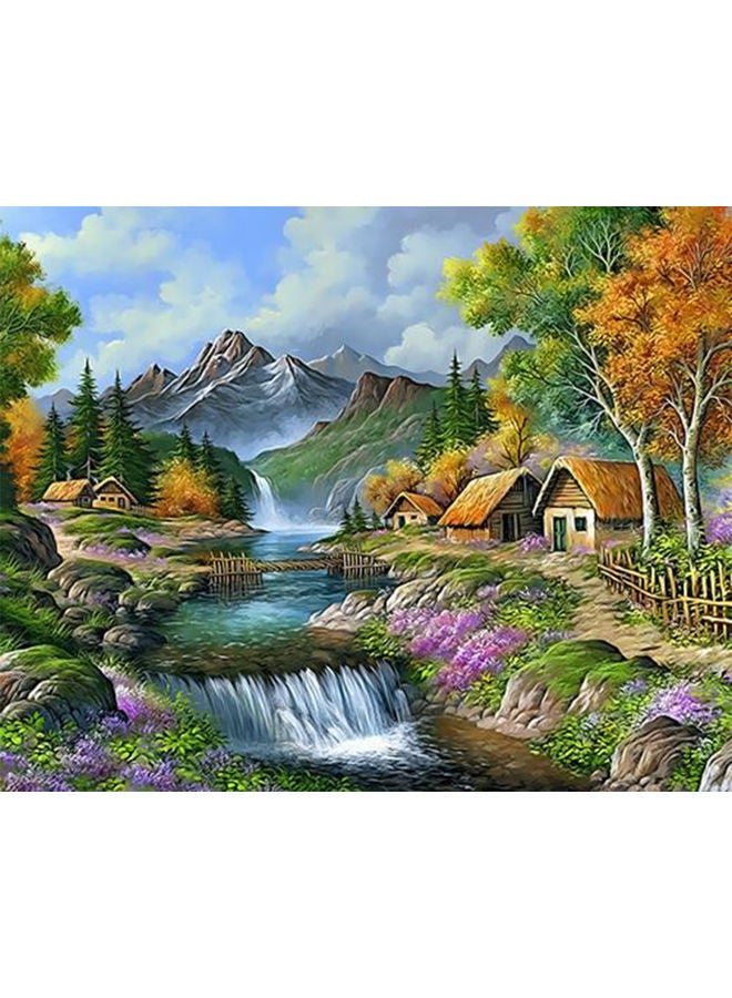 لوحة زيتية من القماش الكانفاس للرسم بالأرقام يمكنك إعدادها بنفسك متعدد الألوان - Image 1