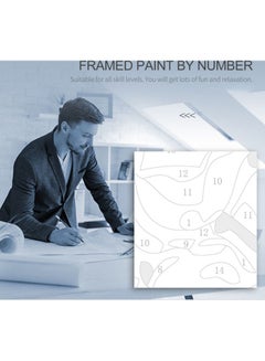 Generic DIY Paint By Number Oil Painting On Canvas Kit Multicolour  - Image 4