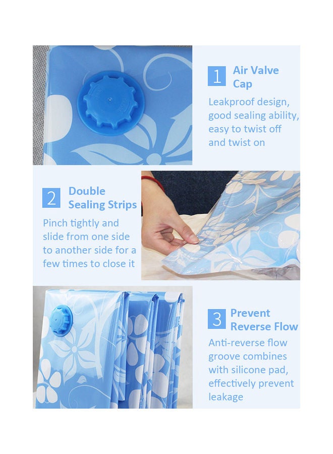 Pack Of 5 Vacuum Compression Bag With Manual Pump White - Image 3