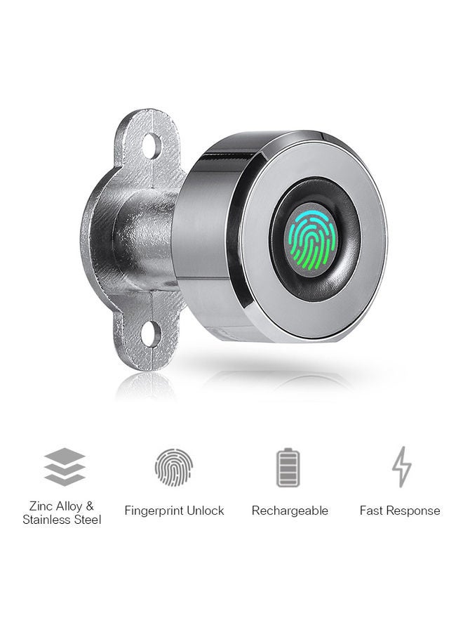 Triple Drawer Fingerprint Lock Silver  - Image 3