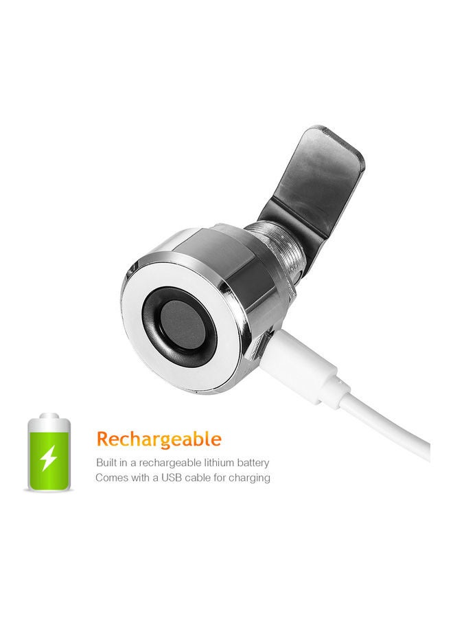Fingerprint Drawer  Digital Cabinet Lock Silver  - Image 1
