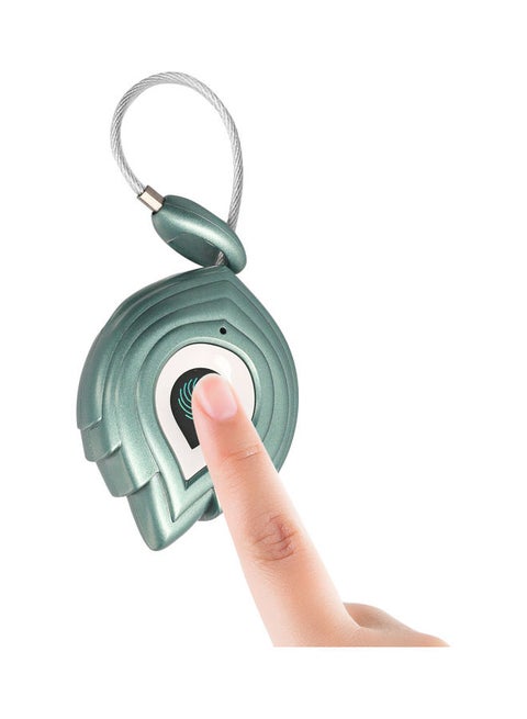 Smart Fingerprint Rechargeable Keyless Padlock Green