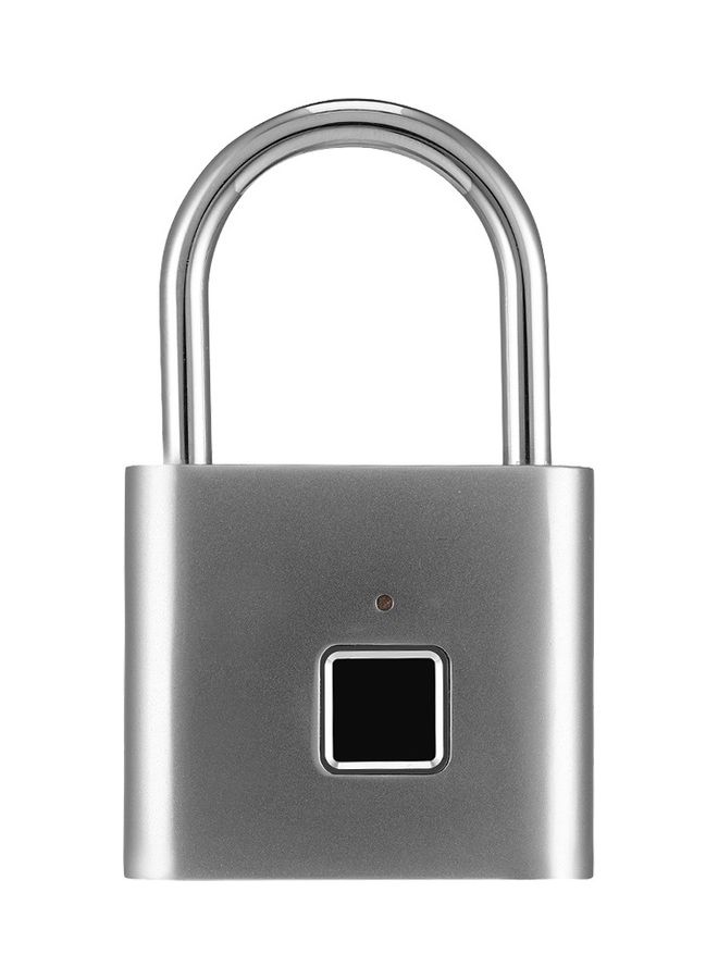 Smart Fingerprint Padlock Silver  - Image 2
