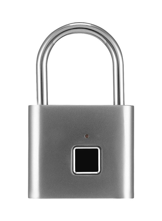 Smart Fingerprint Padlock Silver  - Image 3