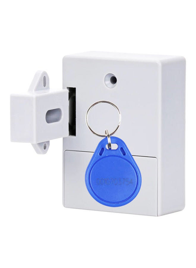Smart Sensor Adhesive Hidden Cabinet Lock White  - Image 1
