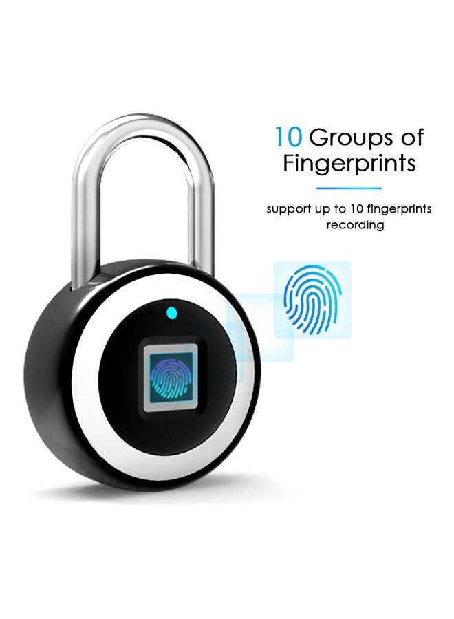 Smart BT Fingerprint Padlock Black  - Image 4