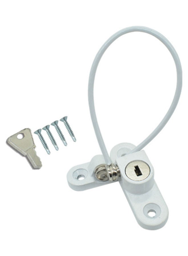 Children Safety Window Restrictor Lock White  - Image 1