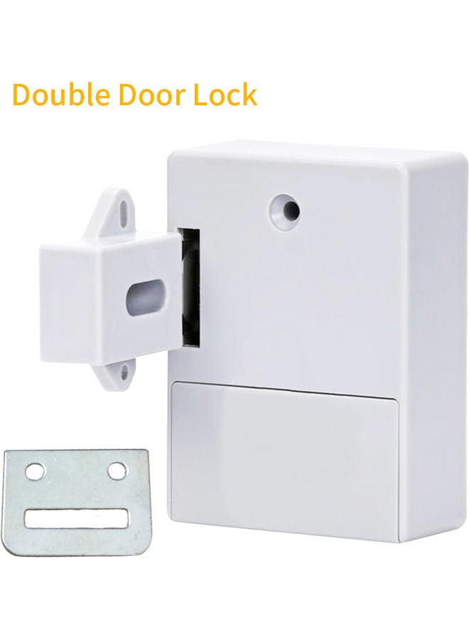 Smart Sensor Adhesive Hidden Cabinet Lock White  - Image 1