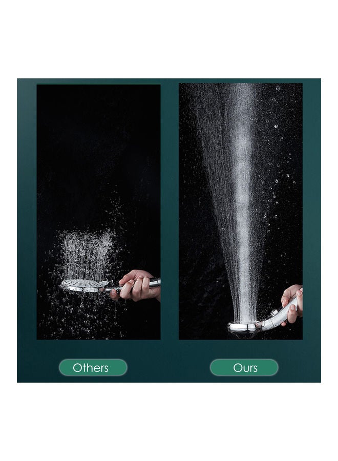 High Pressure 4 Spray Settings Head Shower Silver 32.20x7.00x10.20cm - Image 4
