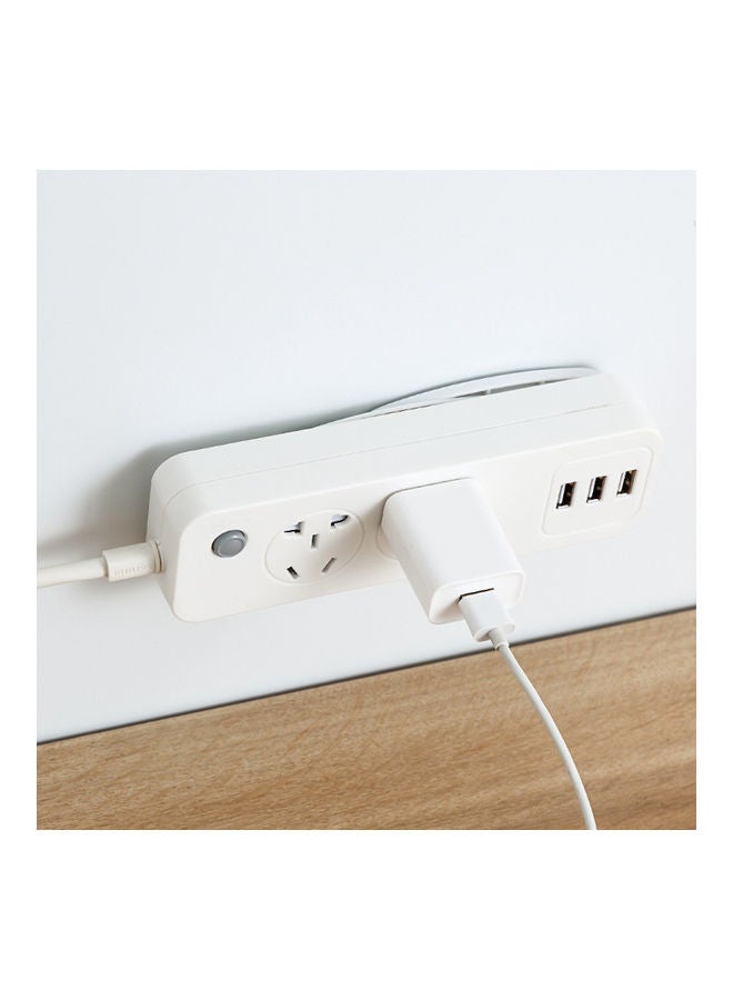 Punch free Plug Sticker Surge Protector Wall Mount White 51.0x40.0x0.7cm - Image 3