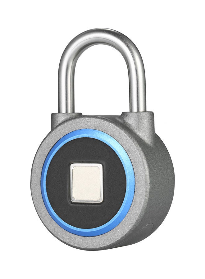 USB Rechargeable Smart Fingerprint Lock Blue  - Image 1