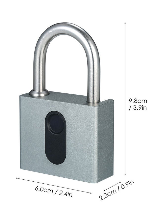 قفل ذكي يعمل ببصمة الإصبع بمنفذ USB رمادي  - Image 3