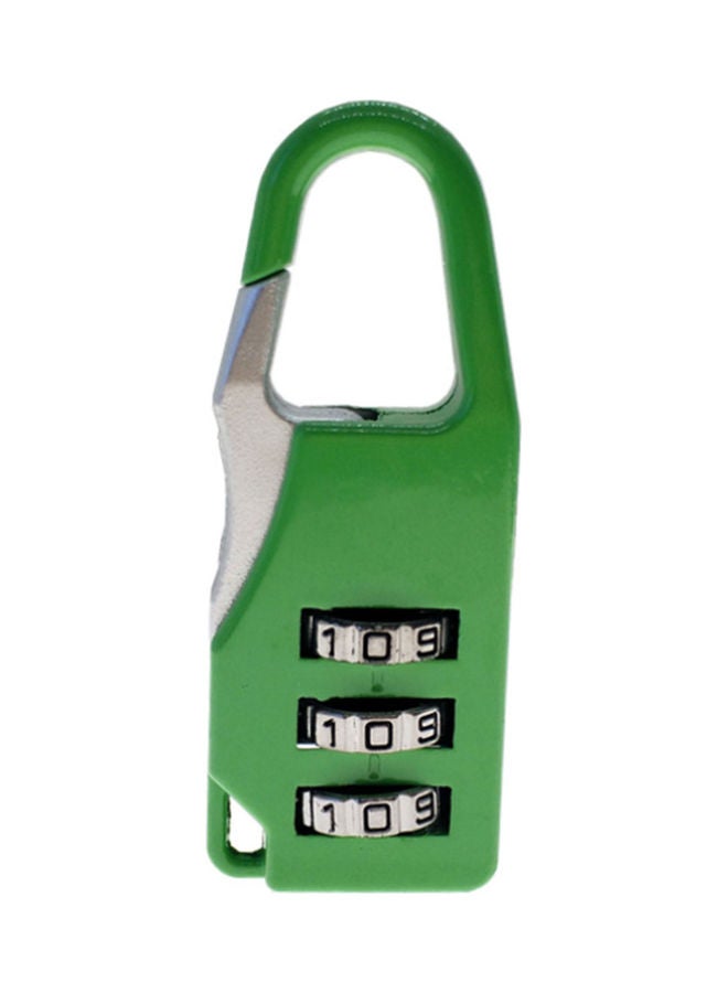 3 Dial Digit Number Code Password Combination Padlock Green 