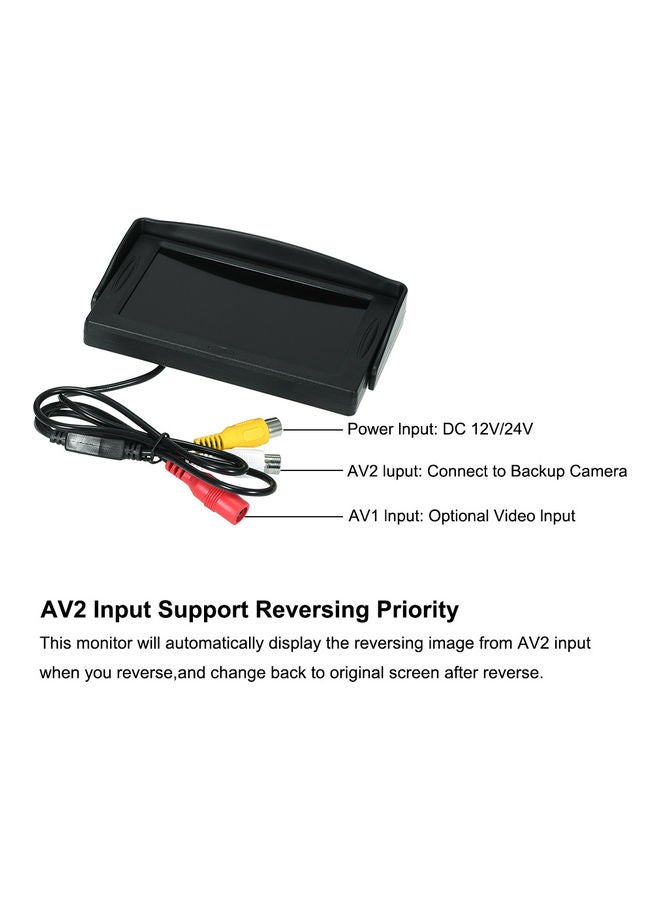 Generic Color Display Parking Monitor Stand Type With Rearview Camera  - Image 4