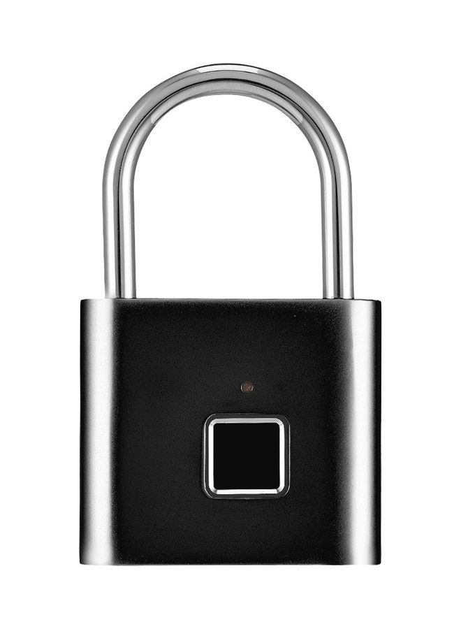 Smart Fingerprint Padlock Black  - Image 2