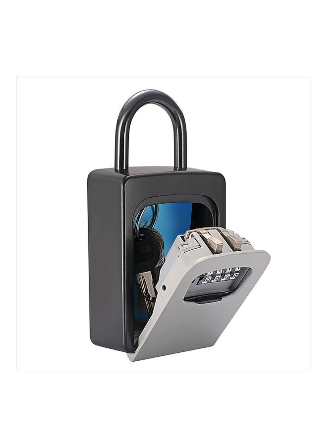 4-Digit Combination Password Key Storage Lock Box Grey  - Image 2