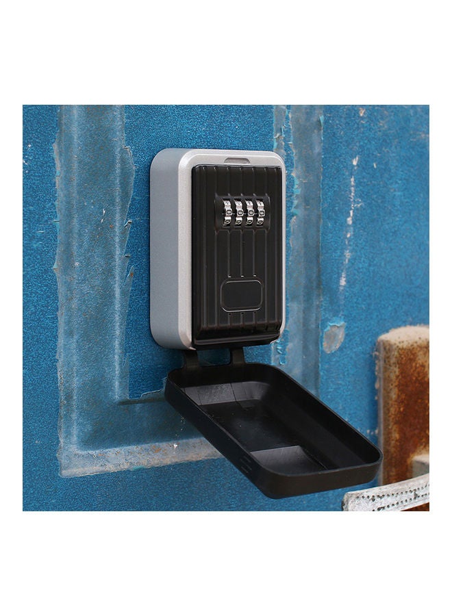 4-Digit Combination Password Key Storage Lock Box Black  - Image 4
