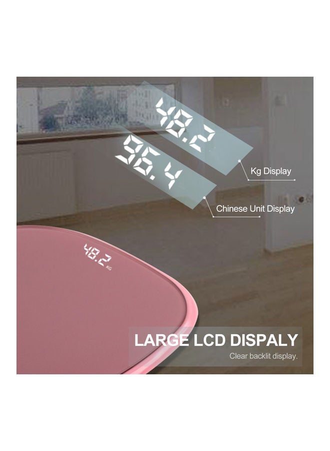 Generic - Digital Scale Body Weight With Round Corner Pink - Image 1