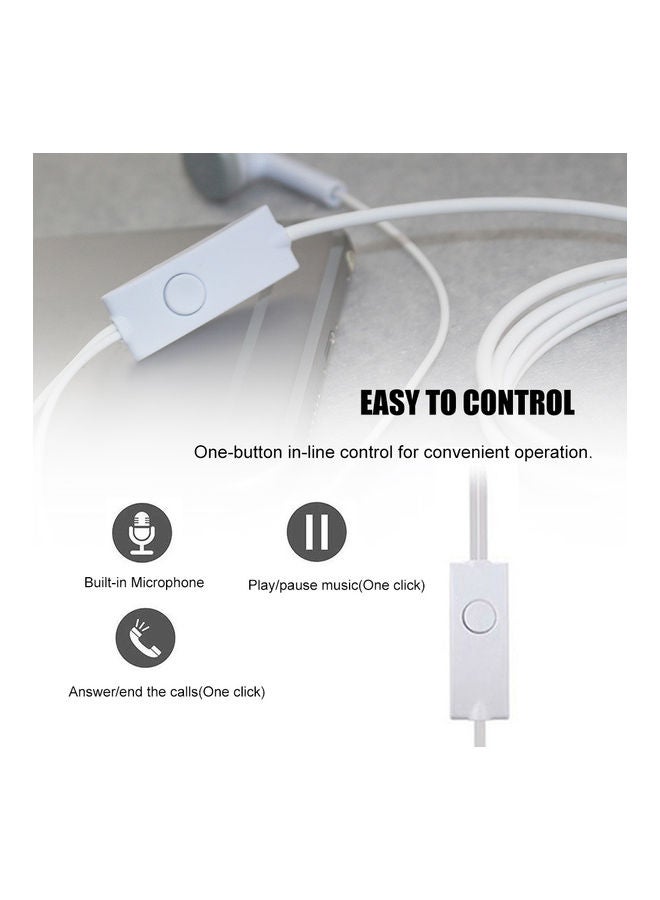 Wired In-Ear Earphones With Mic - Image 3