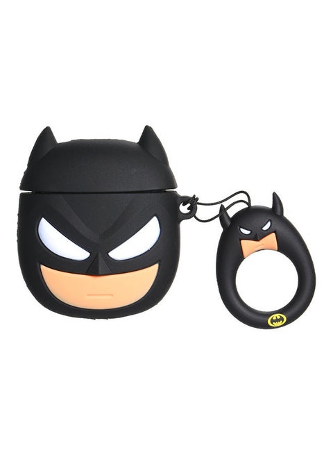 Portable Cute Cartoon 3D Batman Clamshell For 1/2 Generation Rechargeable Apple AirPods Multicolour