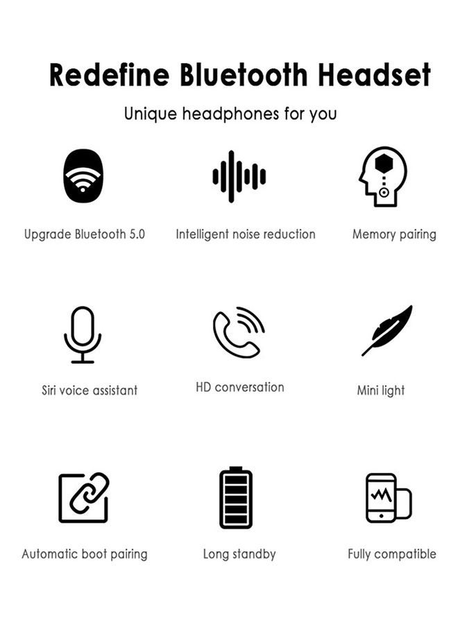 2-Piece Mini Wireless Earphones With Charging Case - Image 2