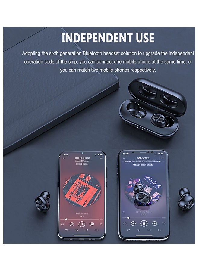 2-Piece Mini Wireless Earphones With Charging Case - Image 5