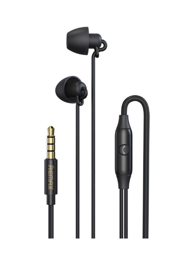 REMAX - RW-105 In-Ear Wired Earphones Black - Image 1