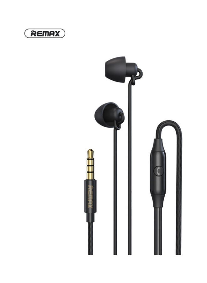 REMAX - RW-105 In-Ear Wired Earphones Black - Image 1