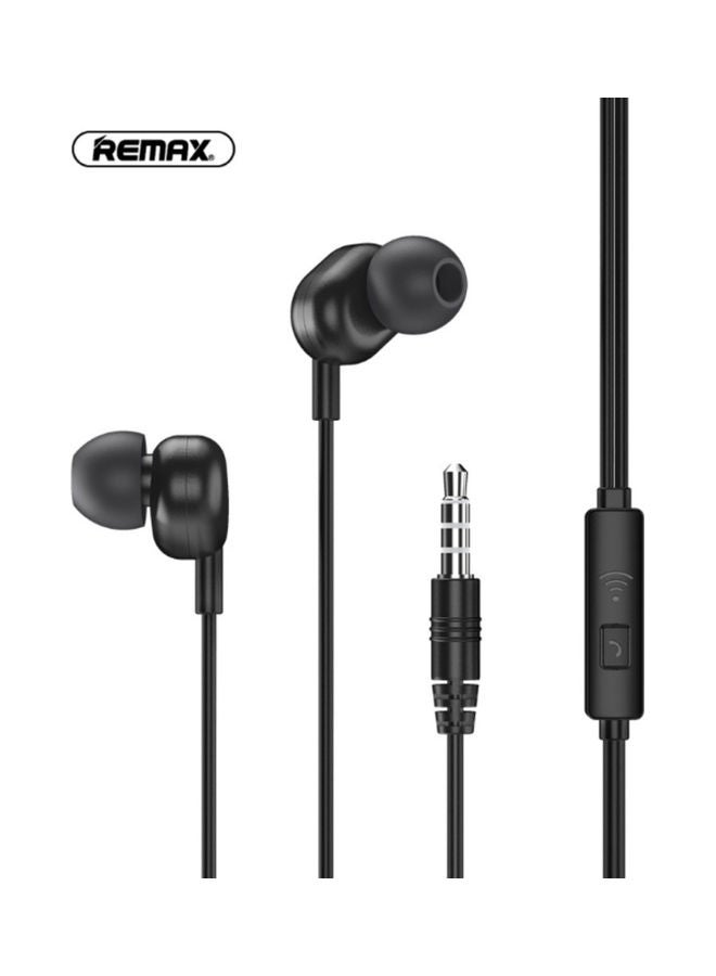 ريماكس سماعة أذن داخلية سلكية طراز RW-105 أسود - Image 3