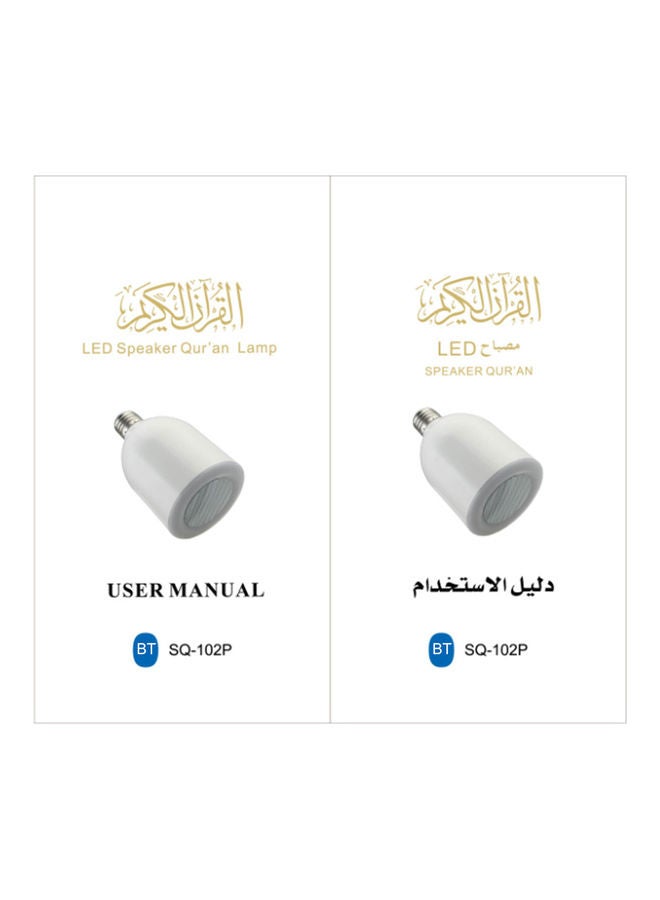 E27 Speaker LEDs Light Bulb BT Loudspeaker Remote Control Music Lamp Bulb White - Image 4