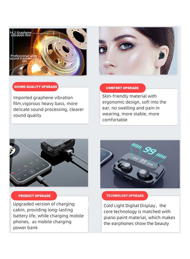 Generic - F9 TWS BT Earphones With LED-Digital Display - Image 1