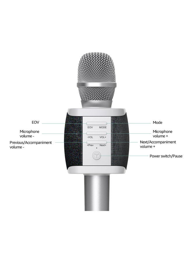 Wireless Karaoke Microphone With Bluetooth Speaker LU-VH50-31 Grey/White - v1627046415/N49406992A_4