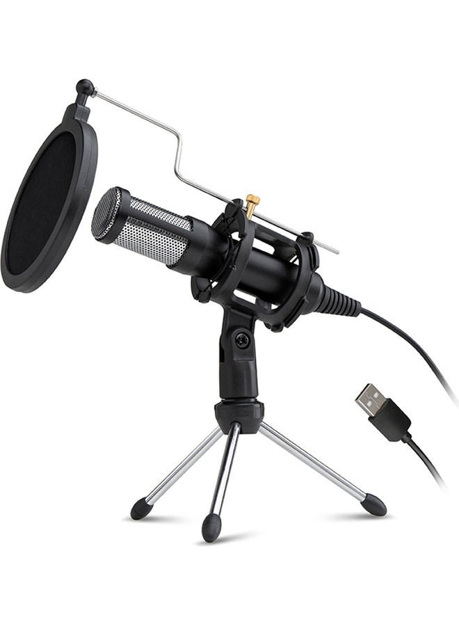 Professional Condenser Microphone USB Plug LU-VH50-27 Black  - Image 1