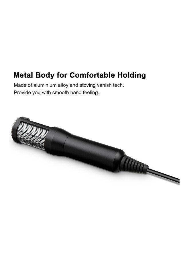 Professional Condenser Microphone USB Plug LU-VH50-27 Black  - Image 4